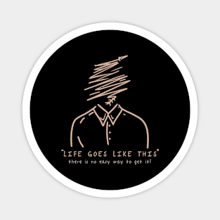 Line Art Of Life Magnet